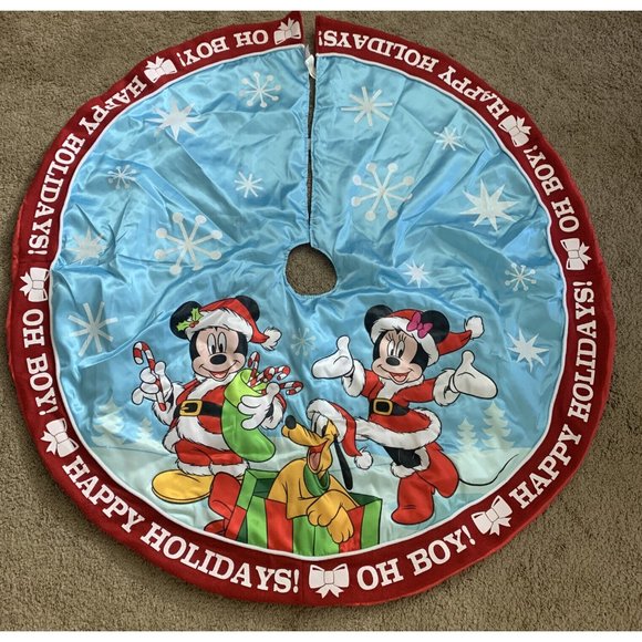 Kurt Adler Holiday 48 Disney Mickey And Minnie Mouse Tree Skirt